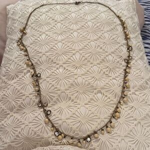 Chic Gold and Cream Necklace